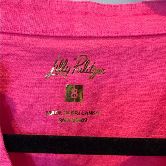 Lilly Pulitzer Bright Pink Blouse - Picture 2 of 6
